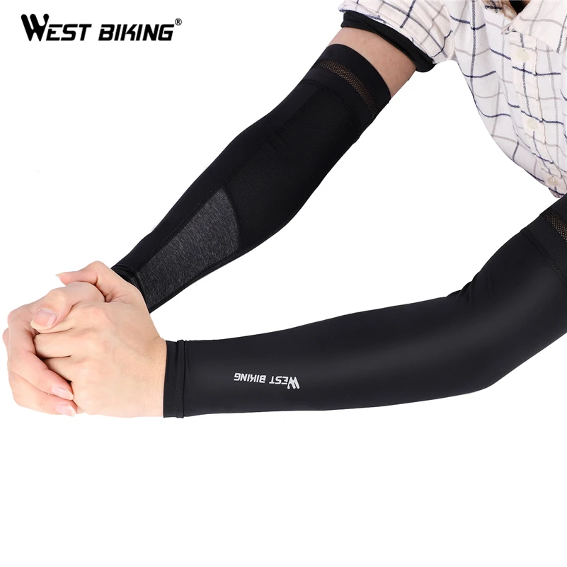 WEST BIKING, велосипедный рукав для бега, велосипедный рукав, УФ защита, манжета, покрытие для велосипеда, спортивные гетры для рук, крутые мужские и женские велосипедные рукава