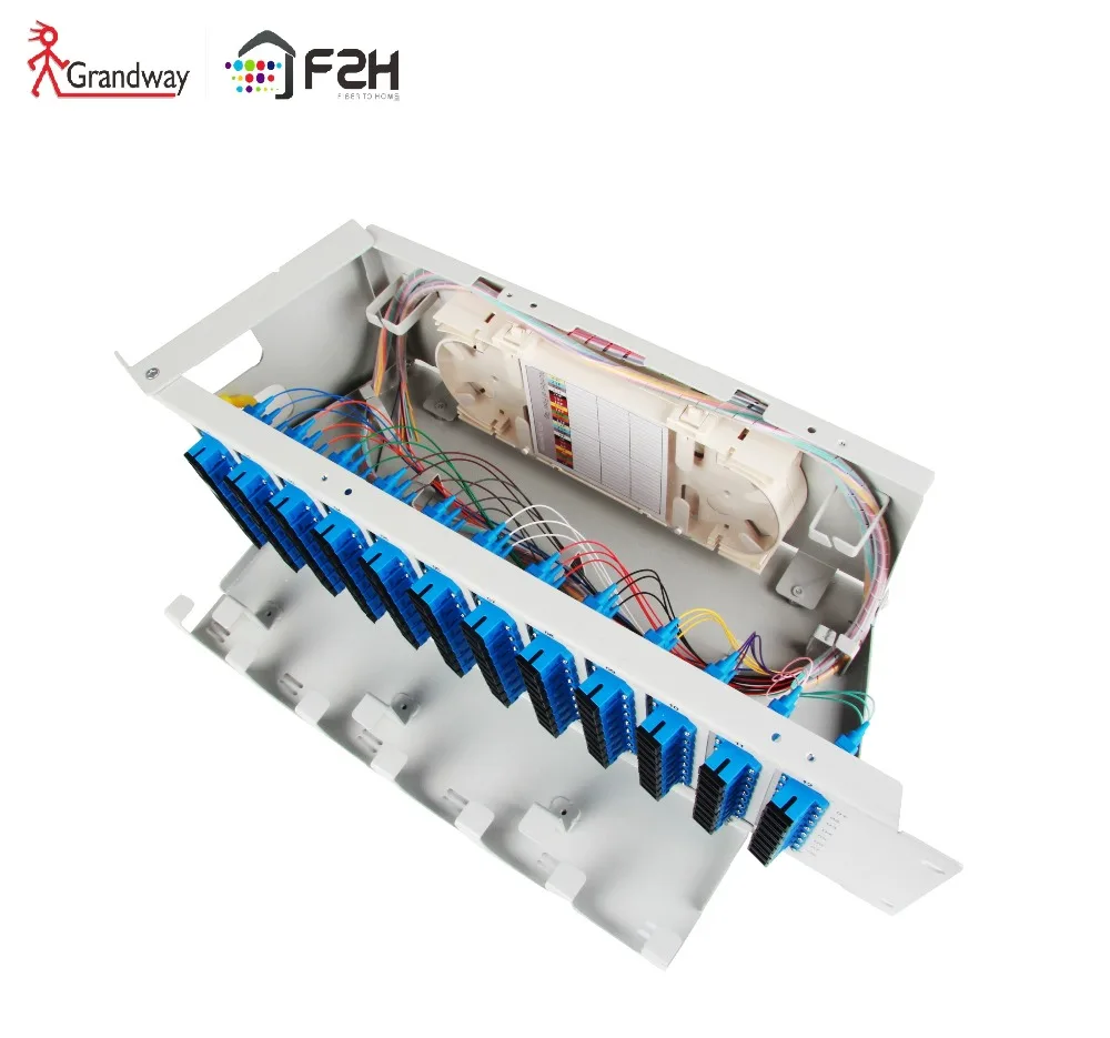 [Grandway Orginal] F2H FPX P12 серии ODF оптическая распределительная рамка патч панель 48 96