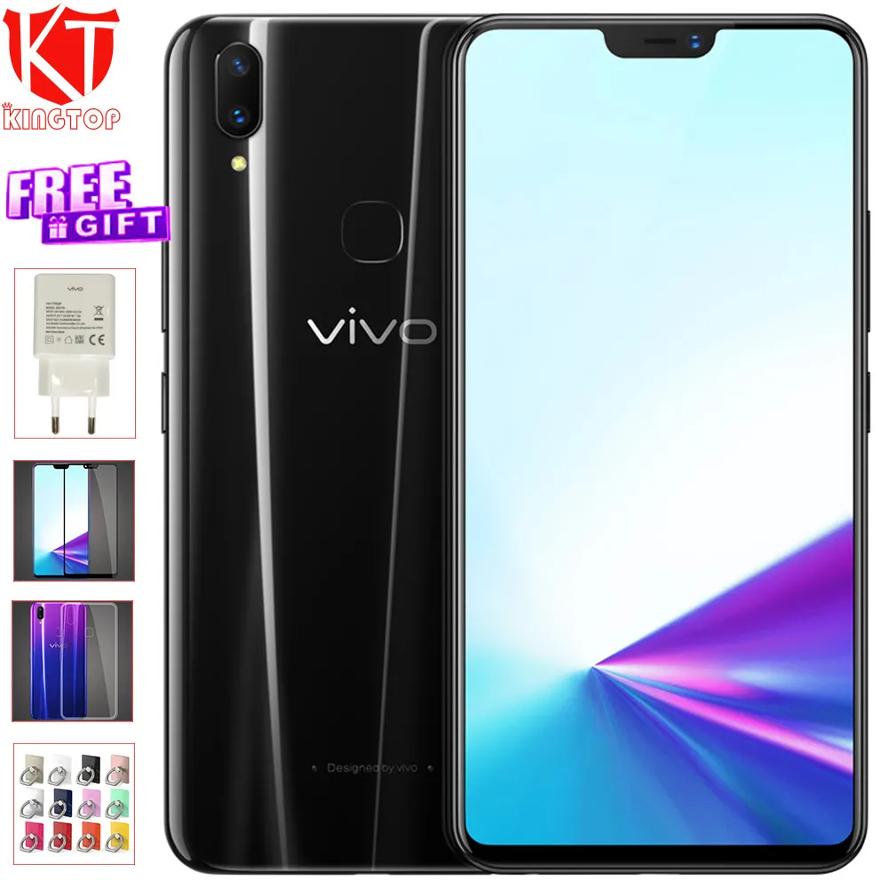 Мобильный телефон vivo Z3x, 6,26 дюймов, FHD, 4 Гб ОЗУ, 64 Гб ПЗУ, Восьмиядерный процессор Snapdragon 660, двойная камера 16 Мп+ 13 МП, Android 9,0, 3260 мАч