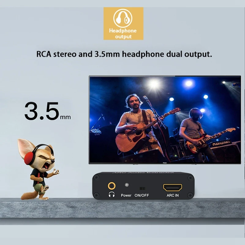 HDMI ARC адаптер аудио экстрактор с цифровым оптическим TOSLINK SPDIF/коаксиальный и