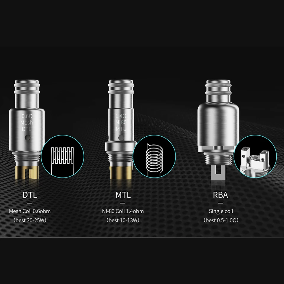 Оригинальные Запасные катушки Smoant Pasito 3ml pod RBA одиночные Ni-80 MTL 1.4ohm DTL 0.6ohm для 1 -