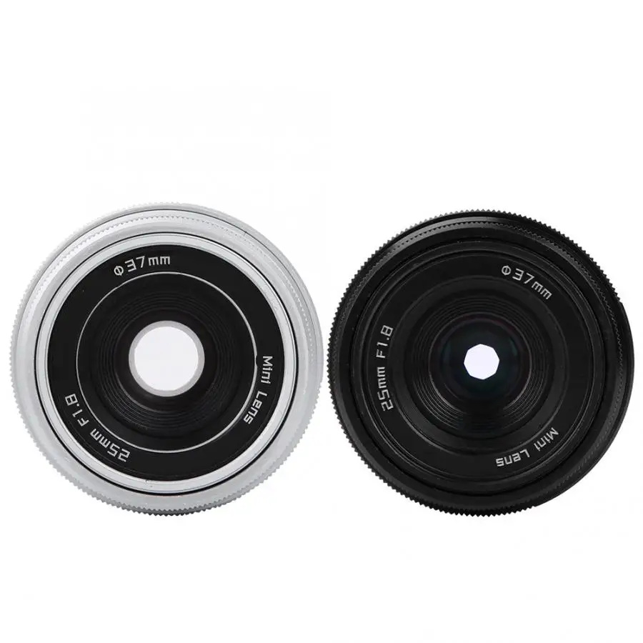 Lente para celular 25 мм F1.8 Мини CCTV C Mount широкоугольный объектив для sony Nikon Canon DSLR lentille для освещения под светильник