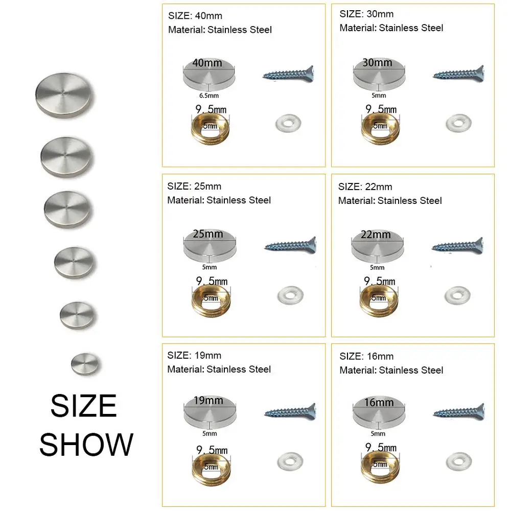 

Декоративные винты NAIERDI из нержавеющей стали 20 комплектов