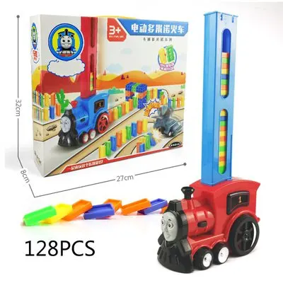Новинка автоматический шлейф домино Электрический поезд Детские обучающие