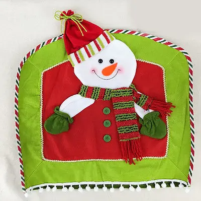 Happy Рождество красный Санта олень Чехлы для стульев обеденный Кухня дома