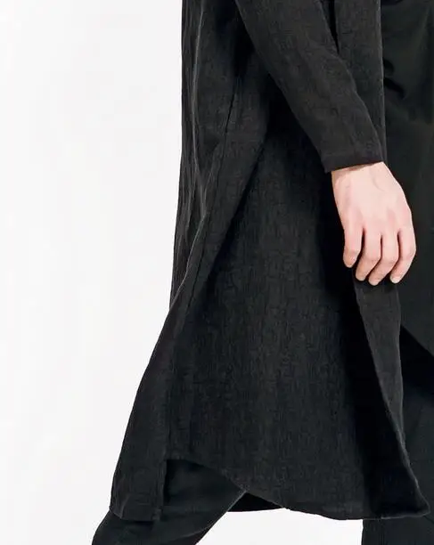 M-XL Горячая зима Мужская Новая мода Джокер линейный лен плащ | одежда