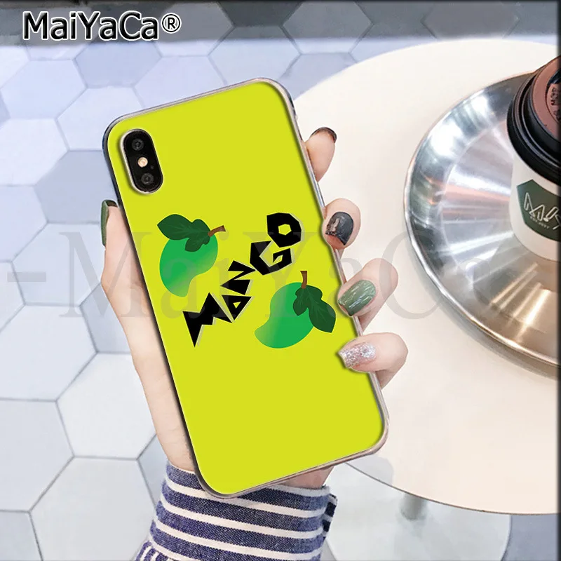 MaiYaCa фрукты манго DIY Окрашенные красивые аксессуары для телефонов Чехол iPhone 8 7 6 6S