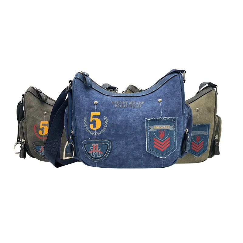 2019 летняя модная сумка Харви Миллер джинсовая Средняя через плечо