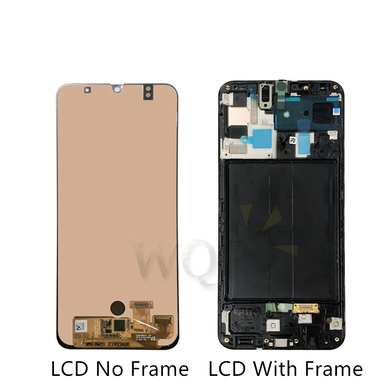 AMOLED для samsung galaxy A50 A505 кодирующий преобразователь сенсорного экрана в сборе+ рамка A505F/DS A505F A505FD A505A запчасти