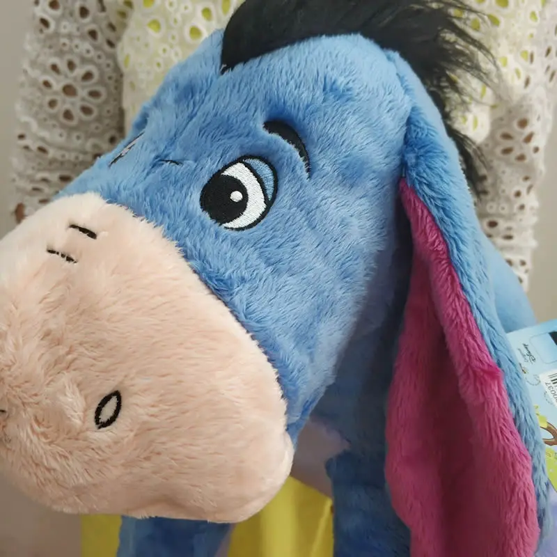 Милые плюшевые игрушки Eeyore синего цвета 35 см серый маленький Ослик для девочек