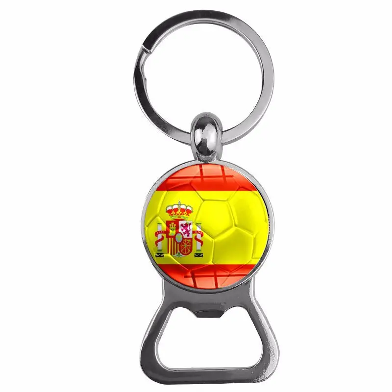 Football National Flag Key Chain for Fans Russia 2018 Spain Poland France German Portugal Serbia Customized Jewelry | Украшения и
