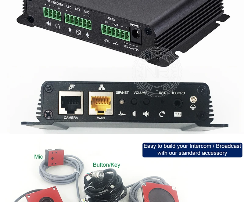 DIY SIP видеодомофон IP вещательный шлюз видео подкачки Простая установка система сигнализации для безопасности домофона шлюз