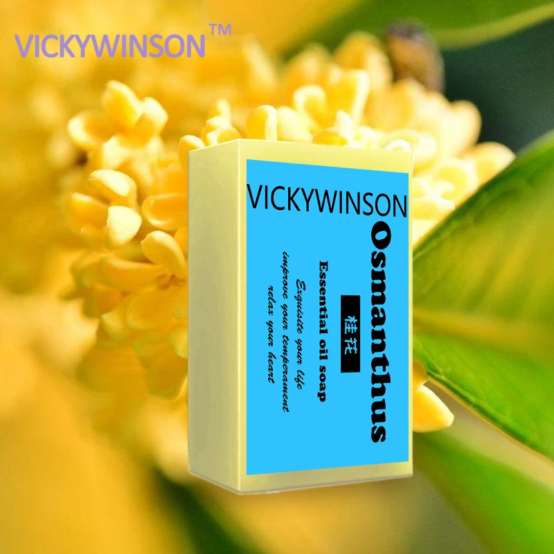 VICKYWINSON цветок османтус мыло с лепестками таиландское незаменимое ручной работы