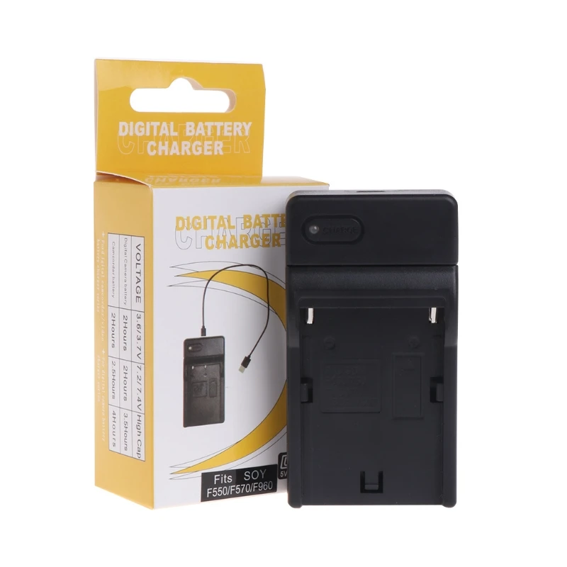 

DC 8.4V/600mA USB Battery Charger For Sony NP-F550 F570 F770 F960 F970 FM50 F330 F930 Camera