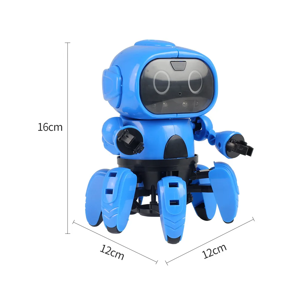Children Creative Toys Intelligent Induction Robot DIY Assembled Electric Follow with Gesture Sensor Obstacle Avoidance | Игрушки и