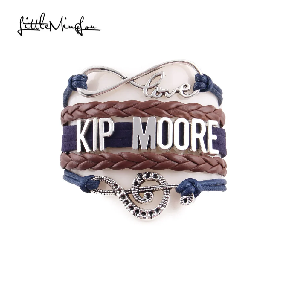 Маленький Браслет MingLou Infinity love Kip Moore мужские браслеты и обручи из искусственной