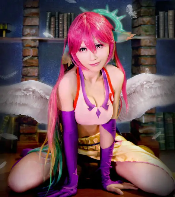 No Game Life Jibril униформа косплей костюм с крыльями 11 |