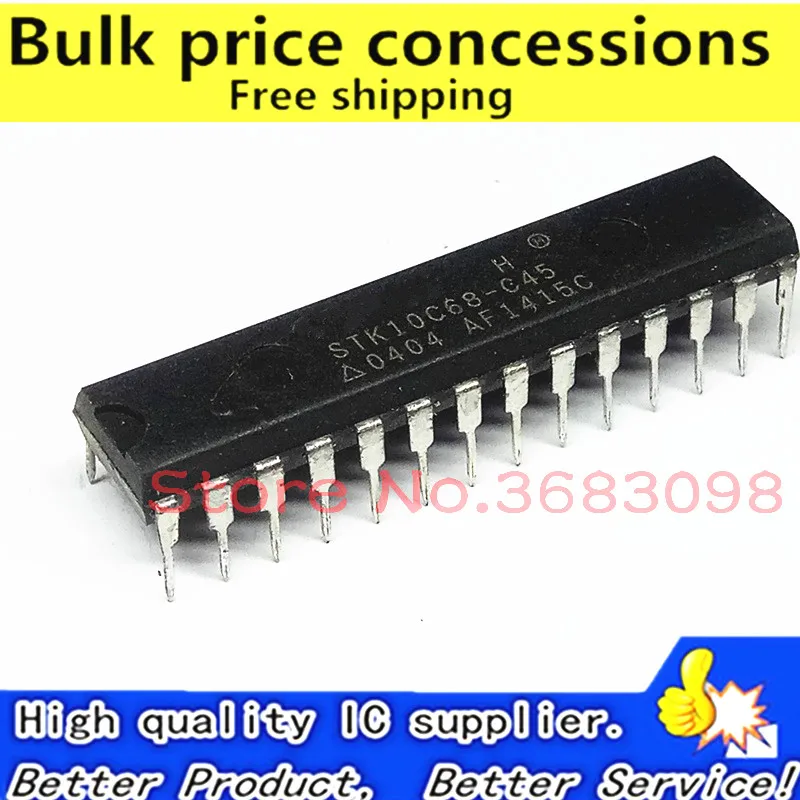 

10pcs/lot STK10C68 STK10C68-P45 STK10C68-C45 DIP-28