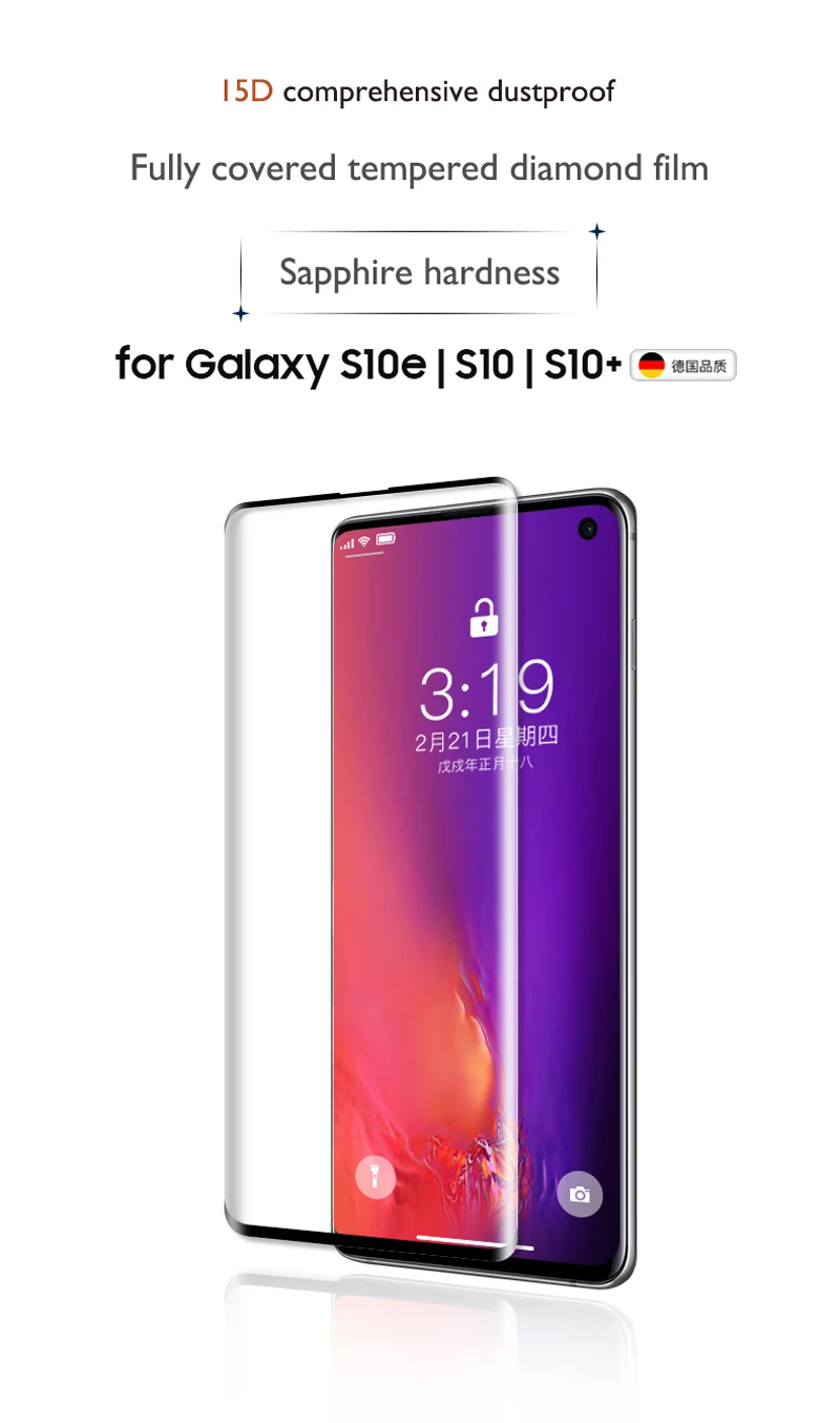30D полное покрытие защитной Стекло Экран пленка для samsung Note9 S8 S9 плюс S10e закаленное Стекло для Galaxy S10 плюс протектор Стекло