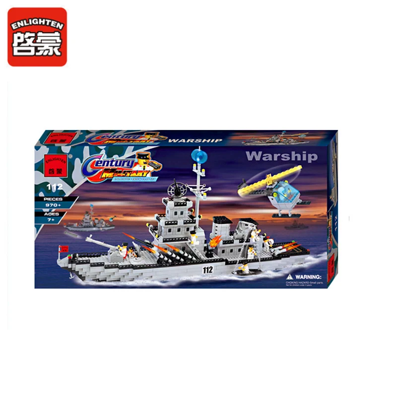 ENLIGHTEN 112 970 шт военные армейские боевые крейсеры | Игрушки и хобби
