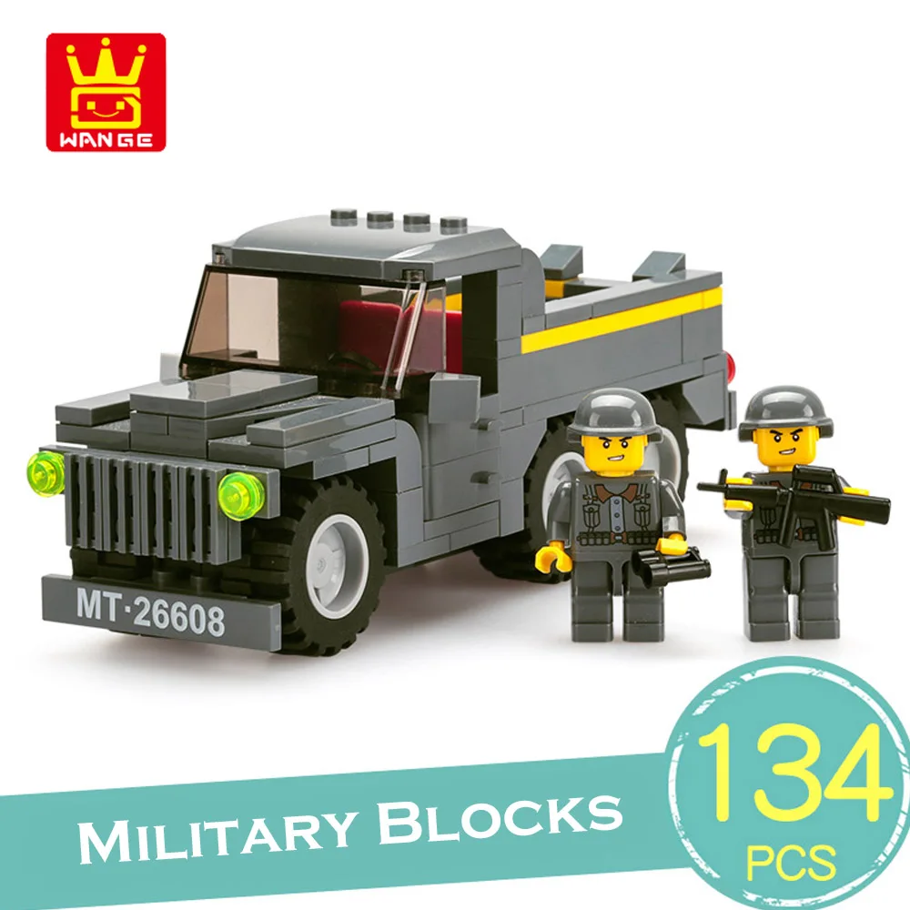 

WANGE Military Series Blocks Toys Tank Vehicle Car Building Blocks DIY Bricks Army Toys for Children Gifts