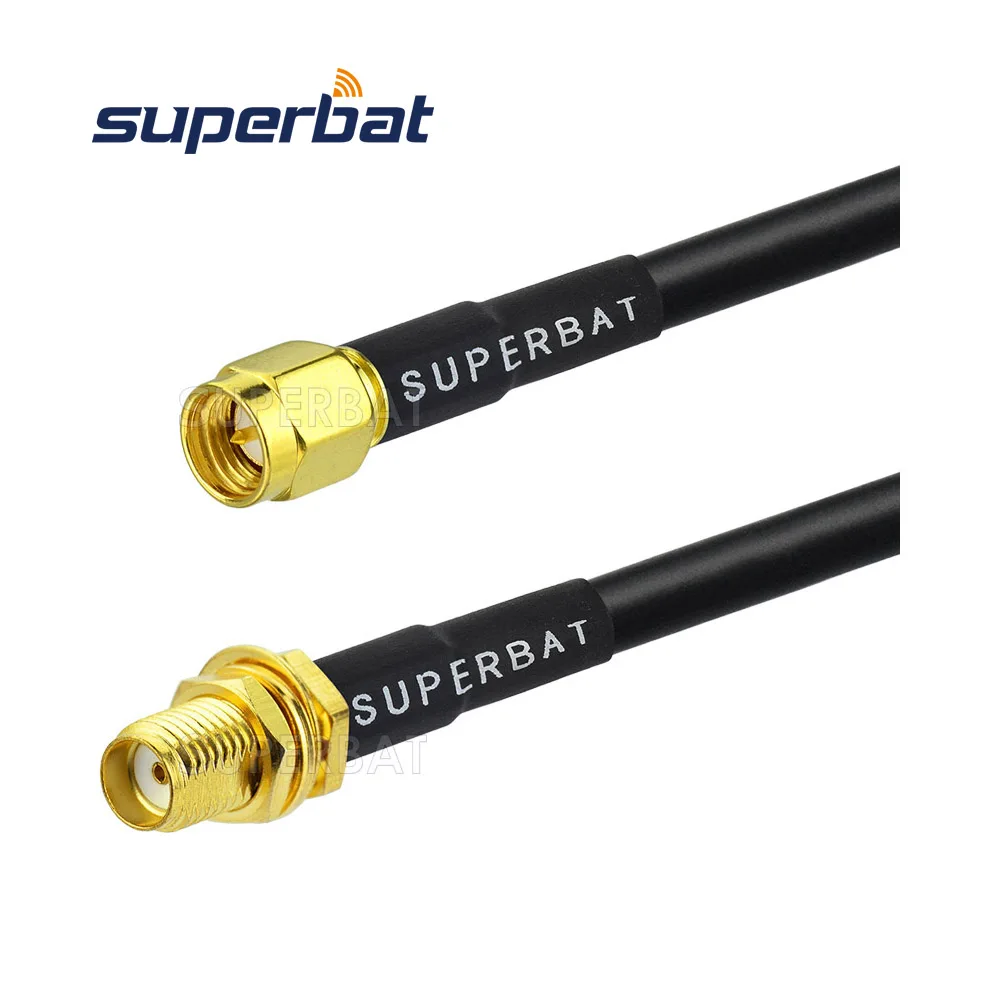 

Superbat SMA Male to Female Straight Adapter Connector RF Pigtail Coaxial Cable RG58 50cm for Wireless Antenna