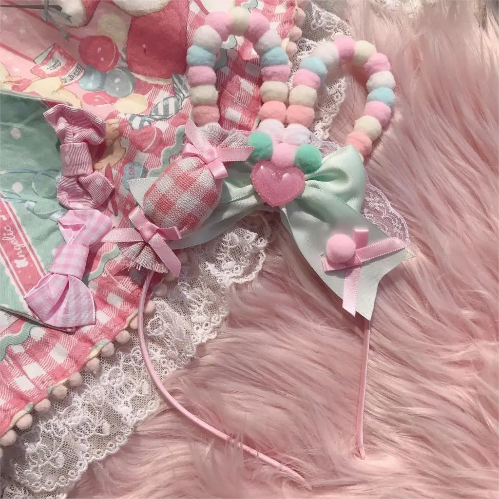 

AP MT kc lovely rabbit ear hair hoop Lolita hand made sweet kc series tire rabbit ears