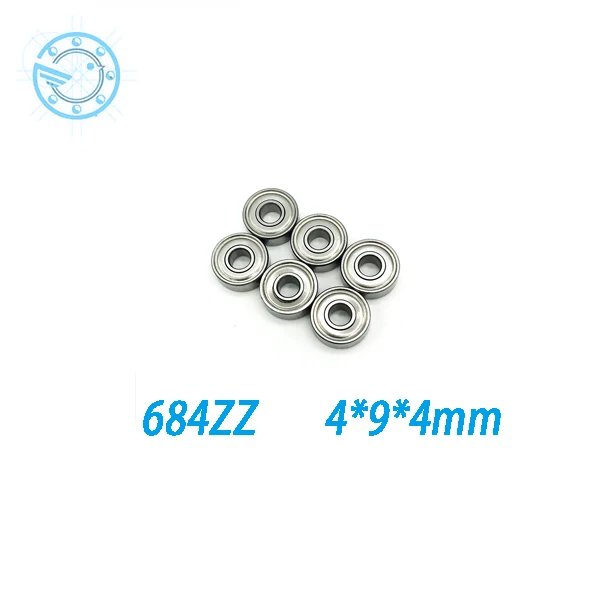 10 PCS free shipping thin wall deep groove ball bearing 684ZZ 4*9*4 mm 684 zz | Обустройство дома