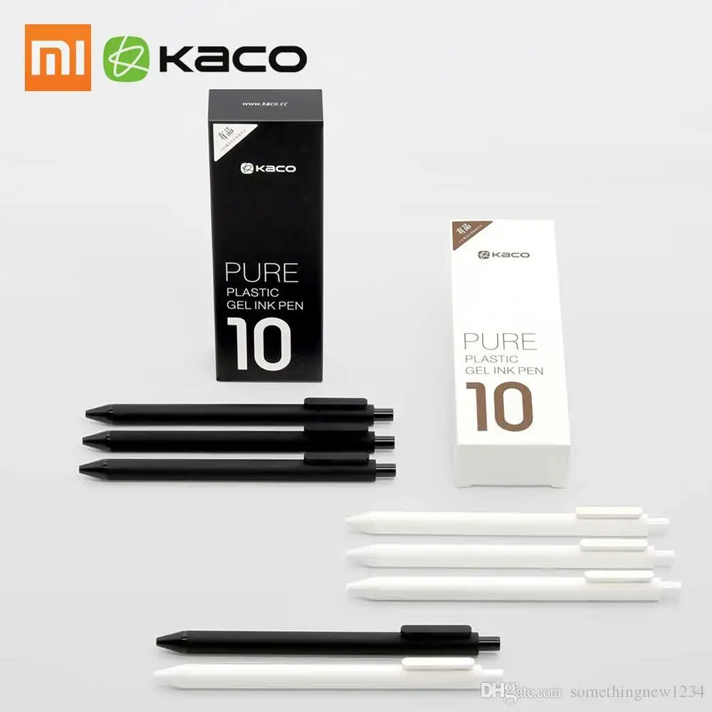 Оригинал Xiaomi KACO 0 5 мм ролик Mi ручка для подписи Gal чернила гладкие письма прочные 1