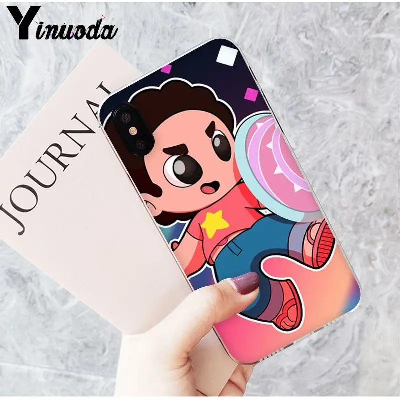 Yinuoda мультфильм Стивен Вселенная новинка чехлы для телефона чехол iPhone 5 5Sx 6 7 7plus 8