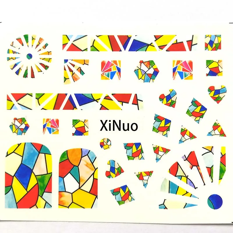 Набор стикеров для ногтей слайдер с переводом губ и воды украшения