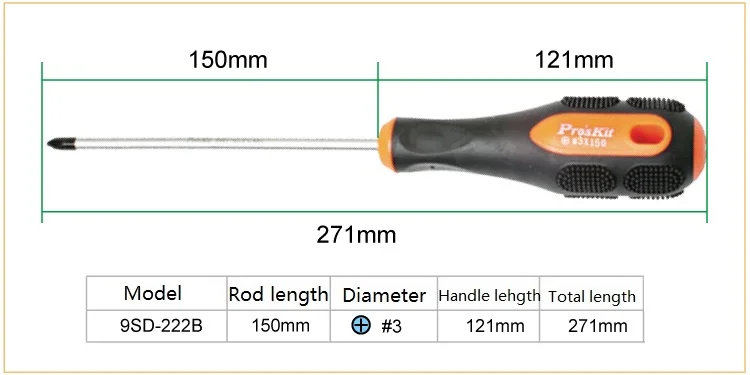 Pro'skit 3 шт магнитные прорези Philips Отвертка, точность плоский крестообразный отверток Набор винтовые инструменты выбрать любой 3 из 20 размеров