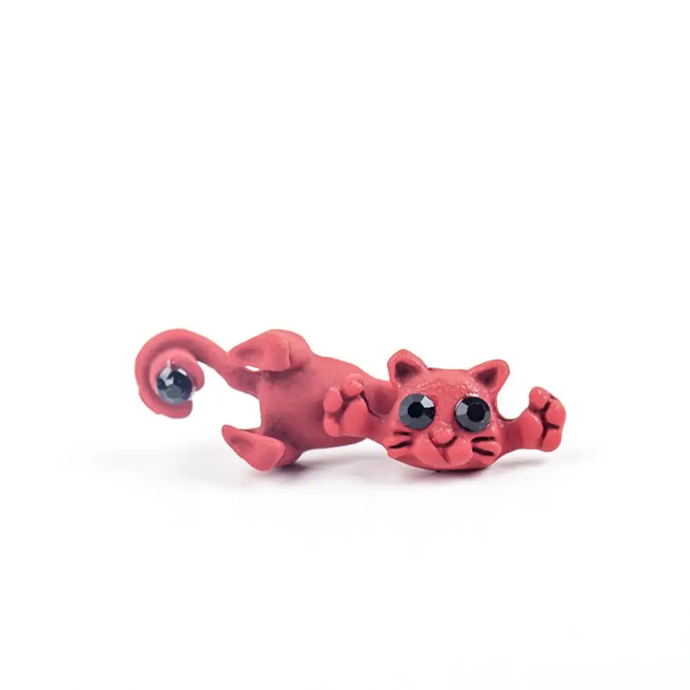 Серьги гвоздики в виде котят различные цвета|cute cat stud earrings|cat earringsfashion earrings |