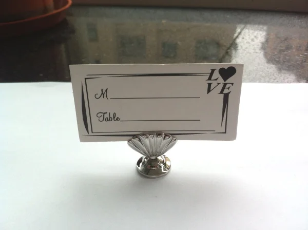 40 шт./лот свадебные аксессуары Посеребренная оболочка держатель для карт