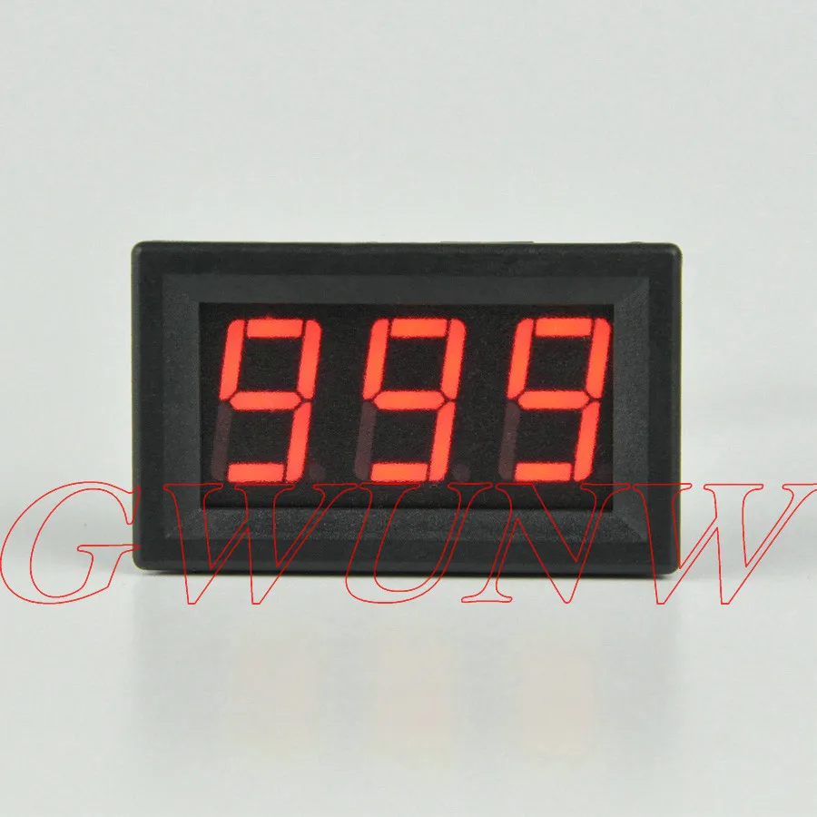 

Светодиодный амперметр GWUNW BY356A 0-999ma (1A), 3 Бит, 0,56 дюйма