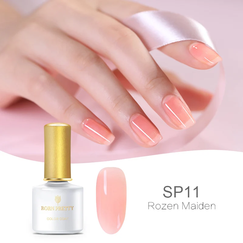 Pink-SP11 BORN PRETTY Opal Jelly Гель-лак для ногтей 6 мл полупрозрачный белый розовый лак замочить от маникюра УФ-гель для дизайна ногтей лак - Цвет: Pink-SP11