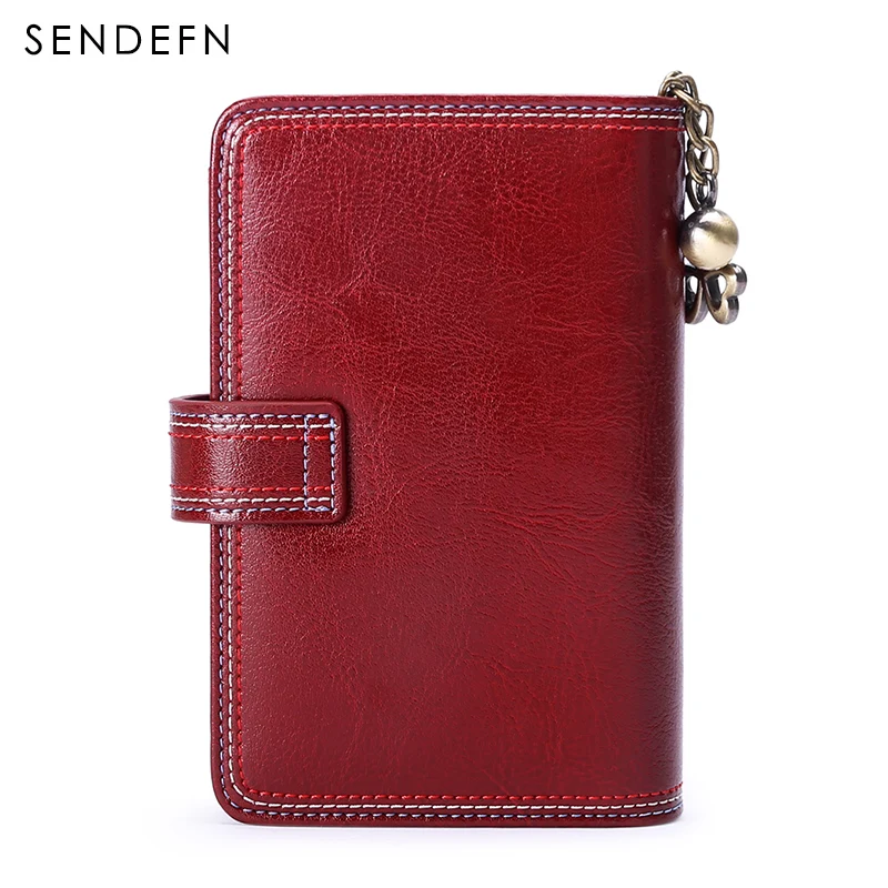 Новинка 2020 женский короткий кошелек из спилка женские кошельки SENDEFN винтажные