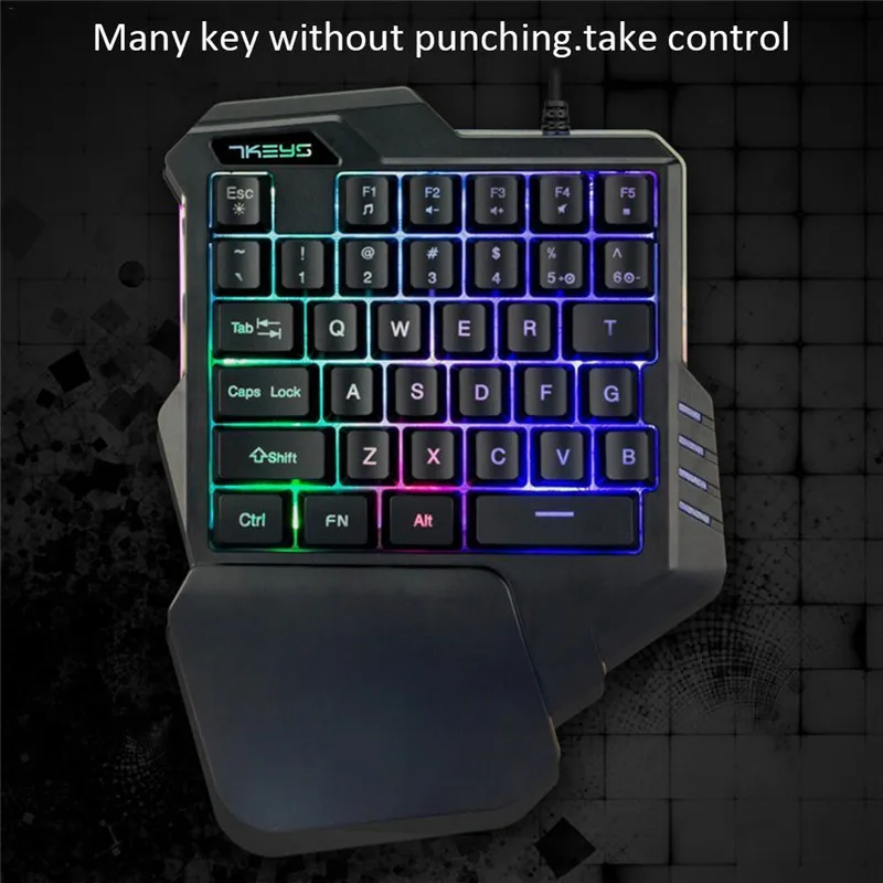 Игровая клавиатура Centechia RGB с подсветкой механическая игровая Проводная для