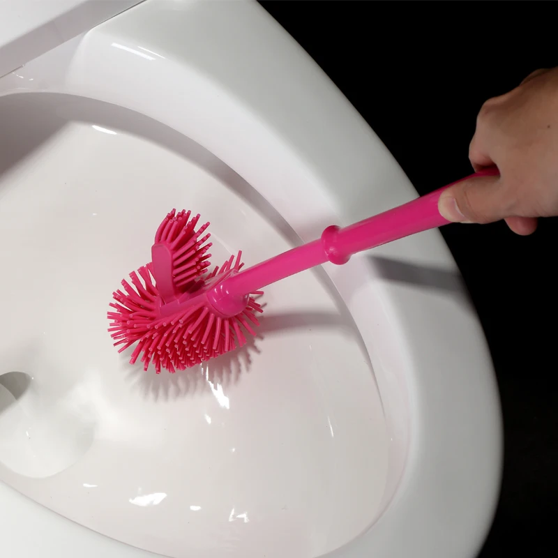 XC USHIO Double sided Soft Nano Toilet Brush Set Bathroom Corner Cleaning Detachable Base Tools|cleaning tools|cleaning brushbrush cleaning tool |