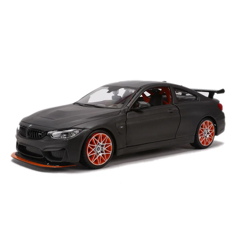 Черный Коллекционная 1:24 Die-Cast Car Modles сплава моделирования Авто мобильные автомобиля Винтаж спортивный автомобиль mkd3 M4 GTS игрушки для детская - Цвет: Черный