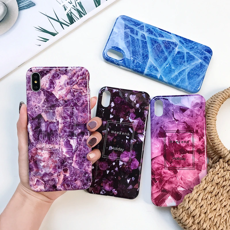 Marble Case on For Coque iphone 7 XS MAX Soft TPU Back Cover 6 6S 8 Plus X XR Phone | Мобильные телефоны и аксессуары