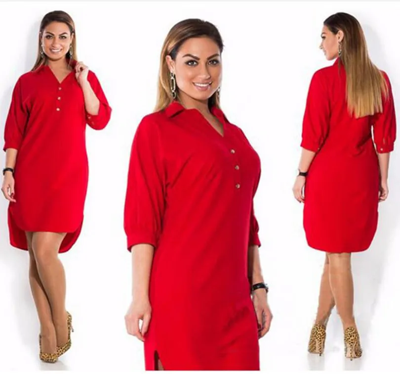Платье-рубашка женское однотонное черное/синее Xxxxxl | Женская одежда