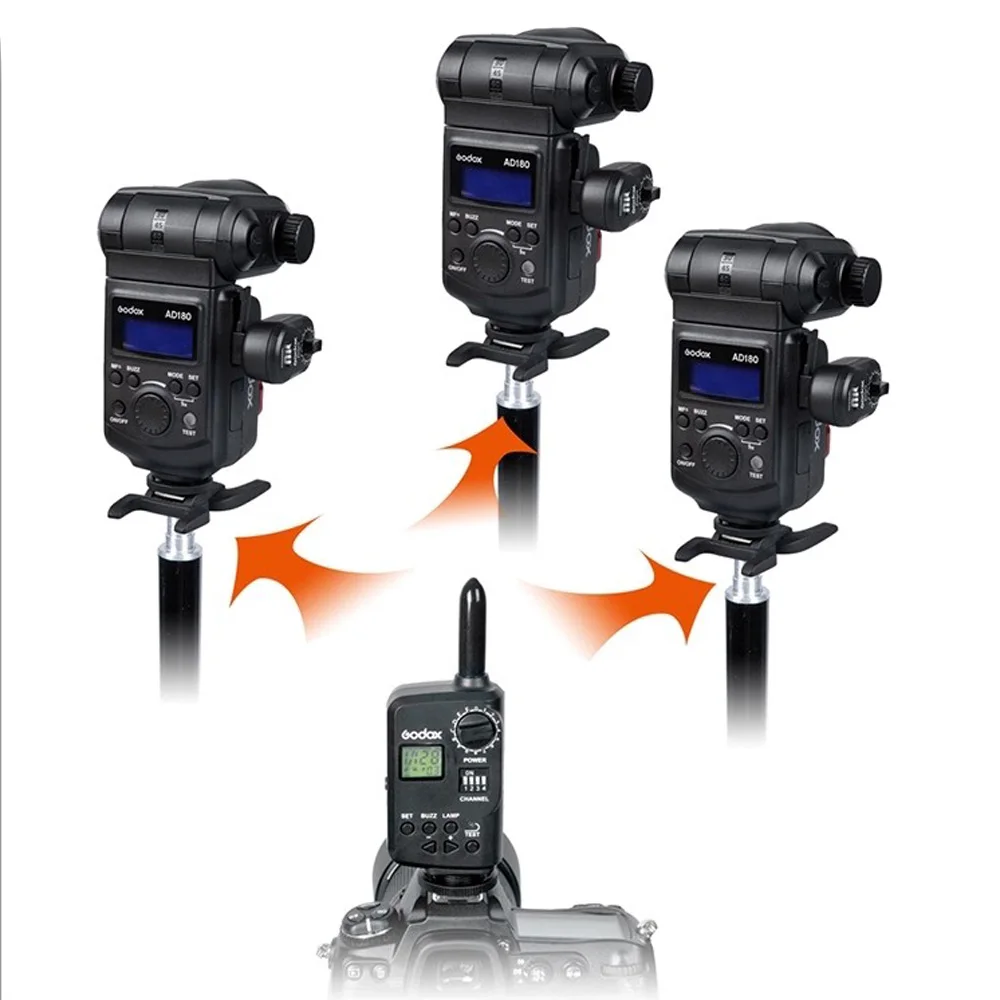 Godox FT 16 беспроводной контроллер питания триггер + 2 * приемник для Witstro AD180 AD360 Speedlite