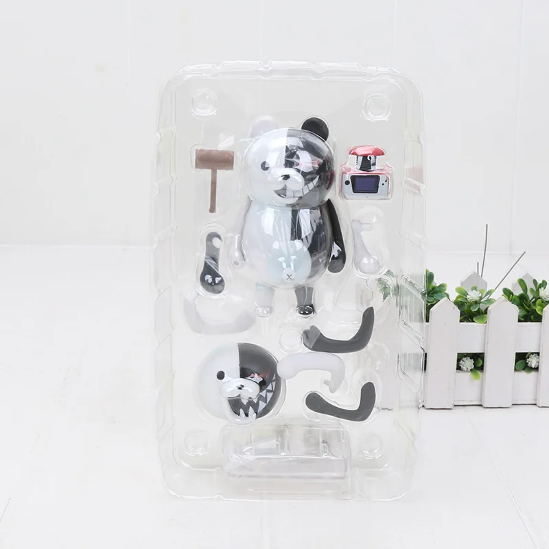 7851 10cm DanganRonpa плюшевые аниме игрушки Dangan Ronpa monokuma моно милый черный и белый медведь школа главный плюшевые куклы - Цвет: 7851 10cm