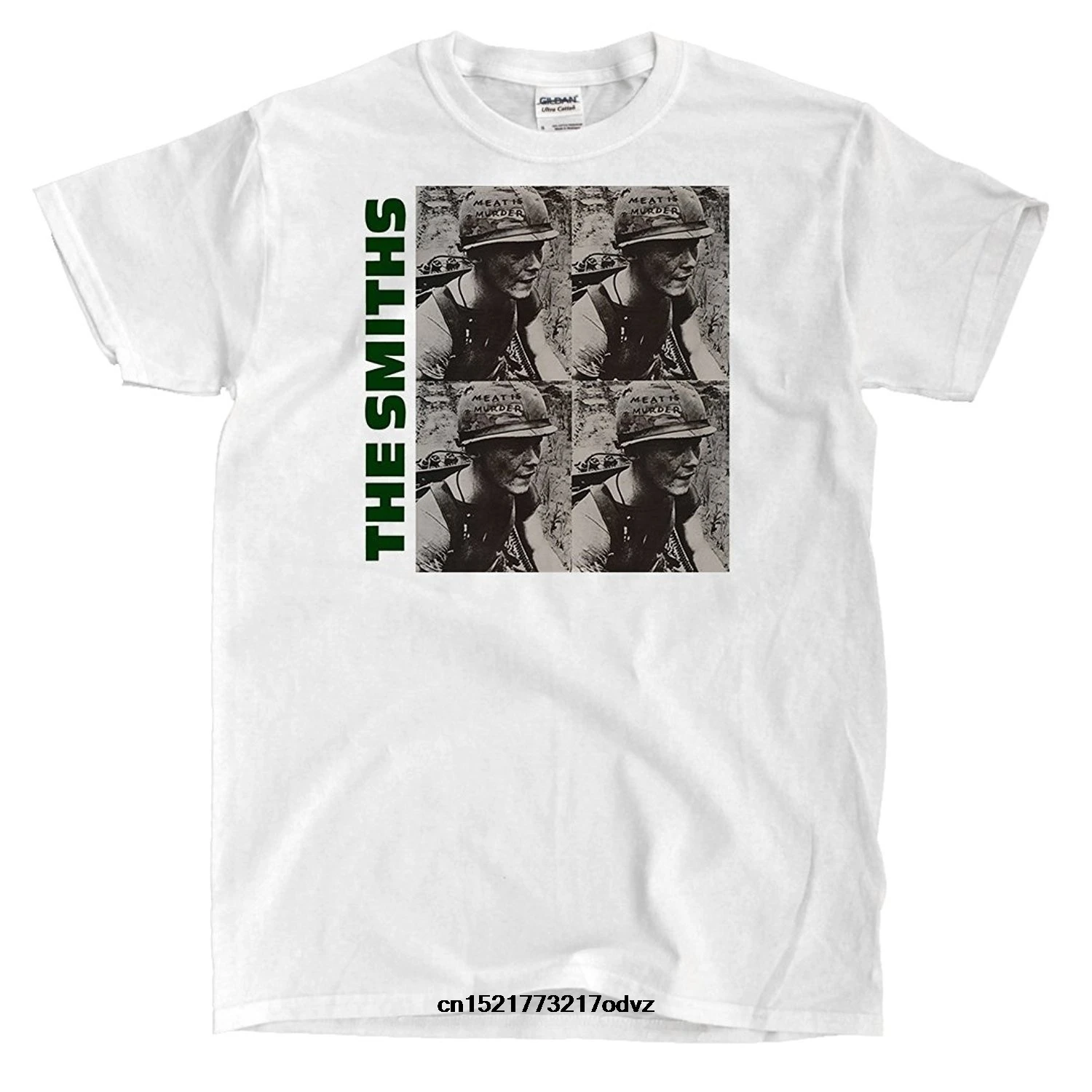 Gildan Men T shirt The Smiths Meat Is Murder 2 White Shirt fortnite funny t-shirt novelty tshirt women | Мужская одежда