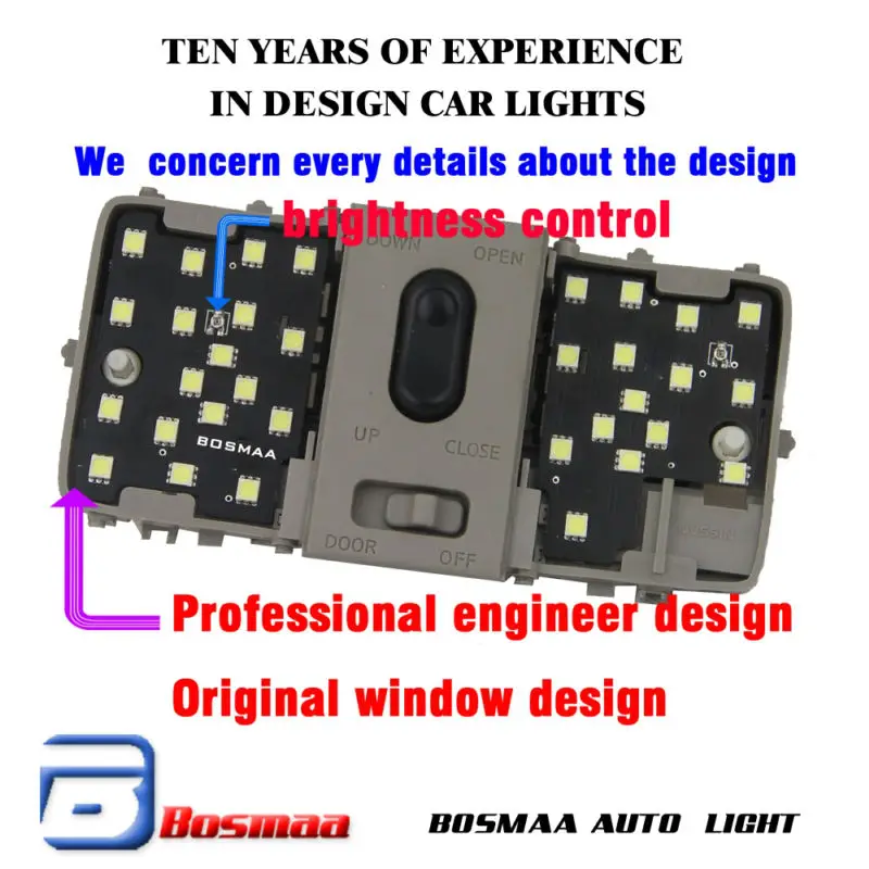 

T10 W5W W16W BA9S Festoon LED автомобильный светильник для чтения специализирующийся на Highlander Dome светильник BOSMAA светильник S