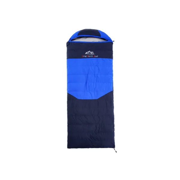 1850G blue Спальный мешок на утином пуху для кемпинга, зимний, весенний, осенний водонепроницаемый теплый спальный мешок для взрослых S568 - Цвет: 1850G blue
