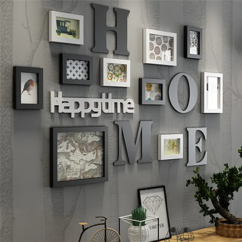 Наклейка с изображением семейной фоторамки настенный Декор для дома свадебное