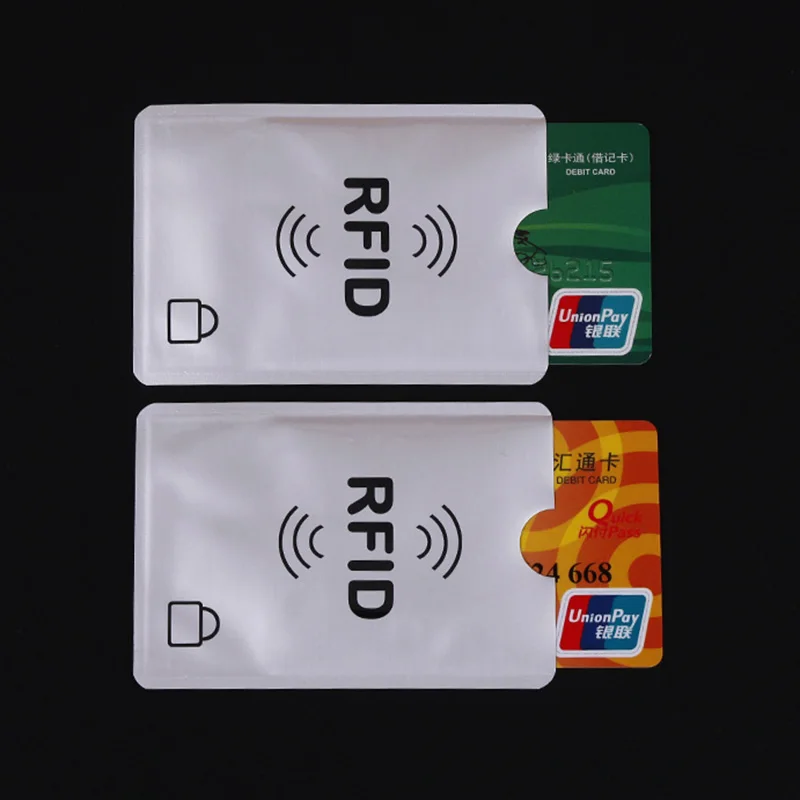 10 шт. антиrfid блокирующий считыватель Блокировка банк держатель карты ID Чехол для
