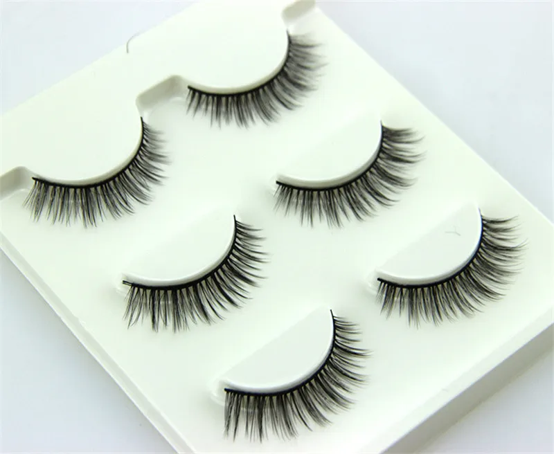 

2019 false eye lashes Natural 100% handmade thick False Eyelashes Extension sexy Soft eye lashes False Eyelashes
